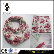fashion-forward floral printing pattern twill woven wholesale christmas scarf best gift polyester snood
